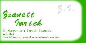 zsanett imrich business card